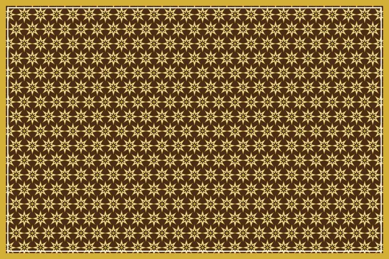 نقش ستاره‌ای مثلثی در خاتم کاری